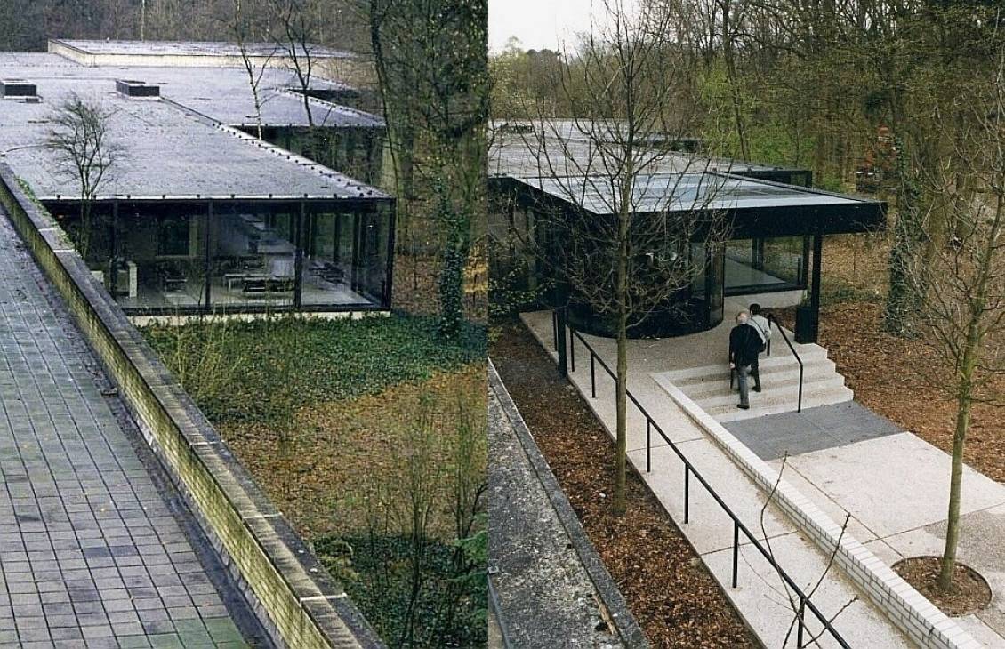 Nieuwe ingang beeldentuin naar ontwerp van Wim Quist, 1999