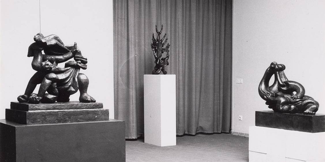 Exhibition 'Jacques Lipchitz, 116 sculptures', 1958