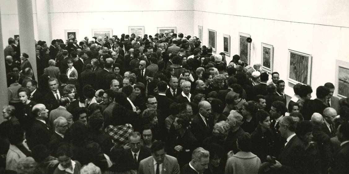 Van Gogh in Israël, Bezoekers opening Tel Aviv, 1963