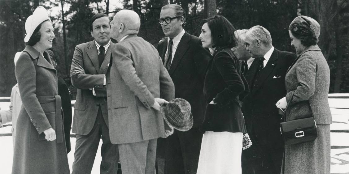 Opening Jardin d'émail van Jean Dubuffet, 3 mei 1974