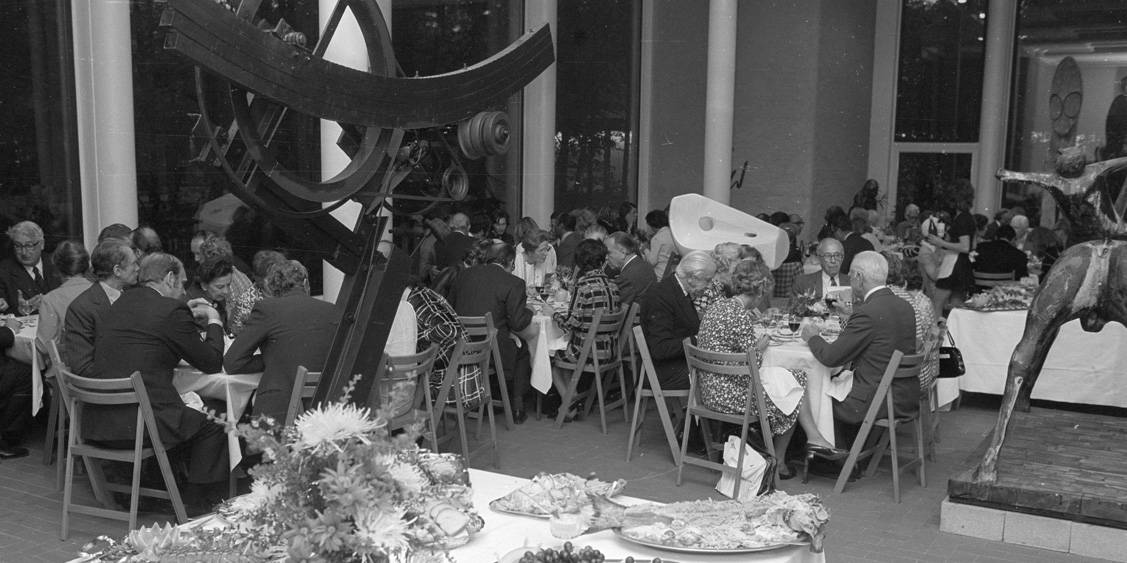 Opening of Jardin d'émail by Jean Dubuffet, 3rd of May 1974